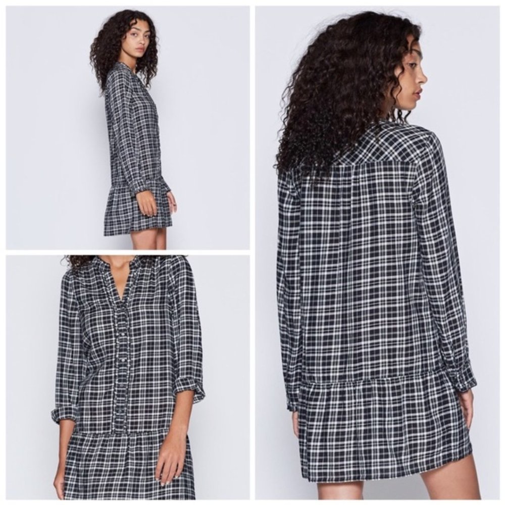 NWT Joie Kaisa Plaid Shift Dress
